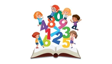 ילדים יוצאים מספר יחד עם מספרים